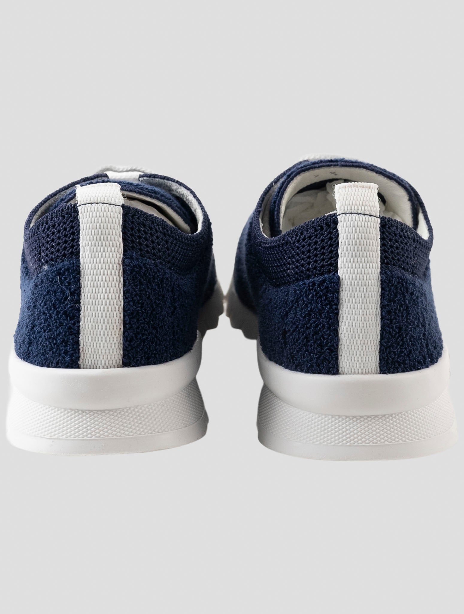 Kiton Blue Wool Pl Sneakers