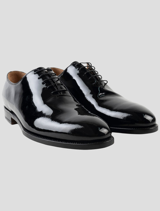 Kiton Black Leather Dress Shoes