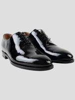 Kiton Black Leather Dress Shoes