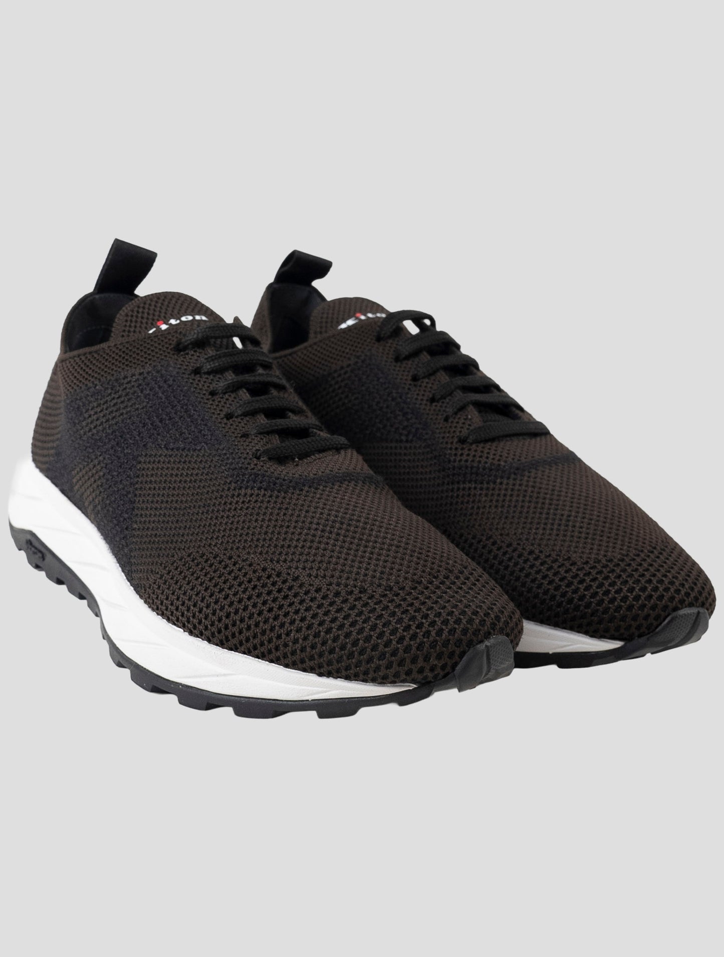 Kiton Brown Pl Tpu Wool Sneakers