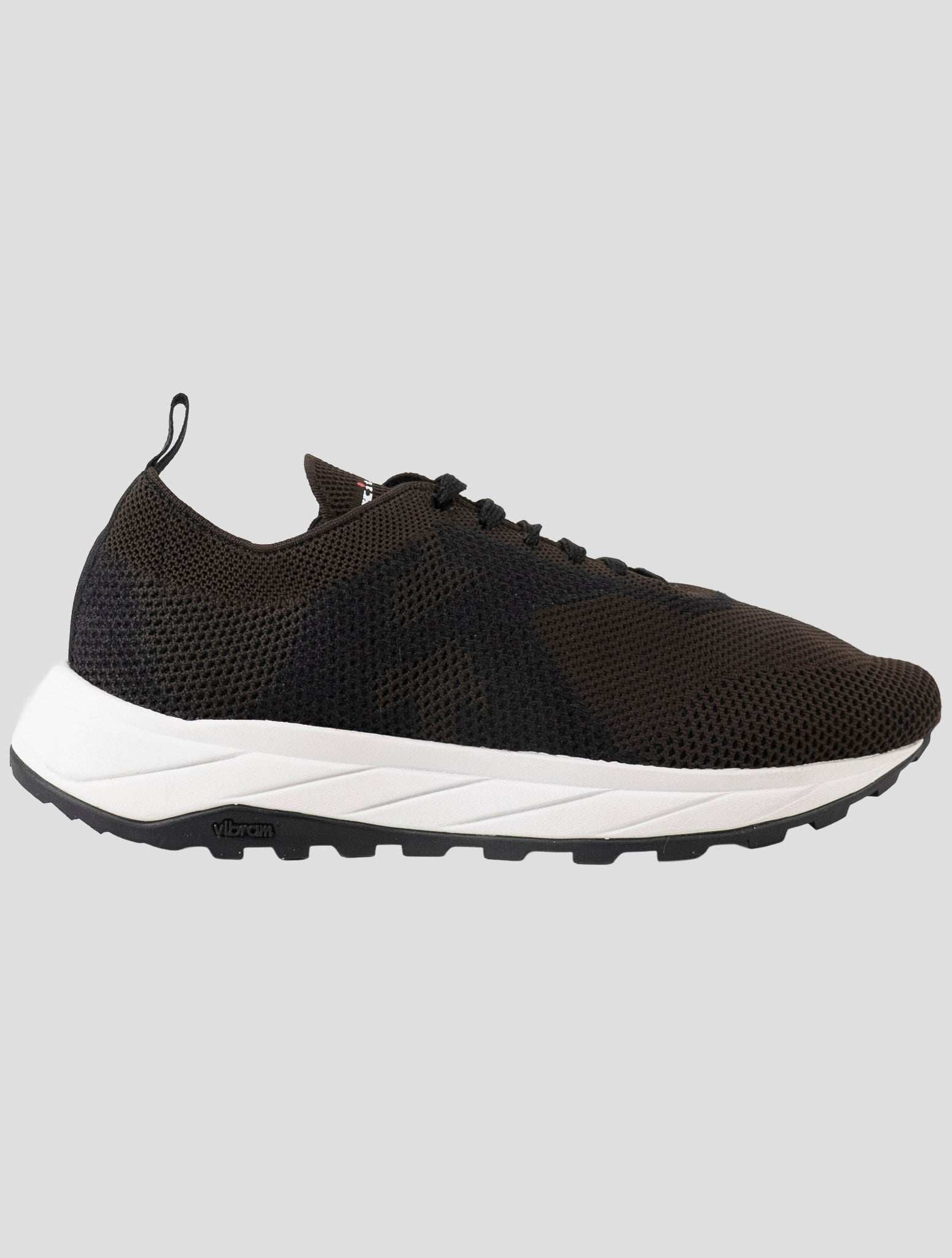 Kiton Brown Pl Tpu Wool Sneakers