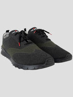 Kiton Dark green Cotton Ea Sneakers