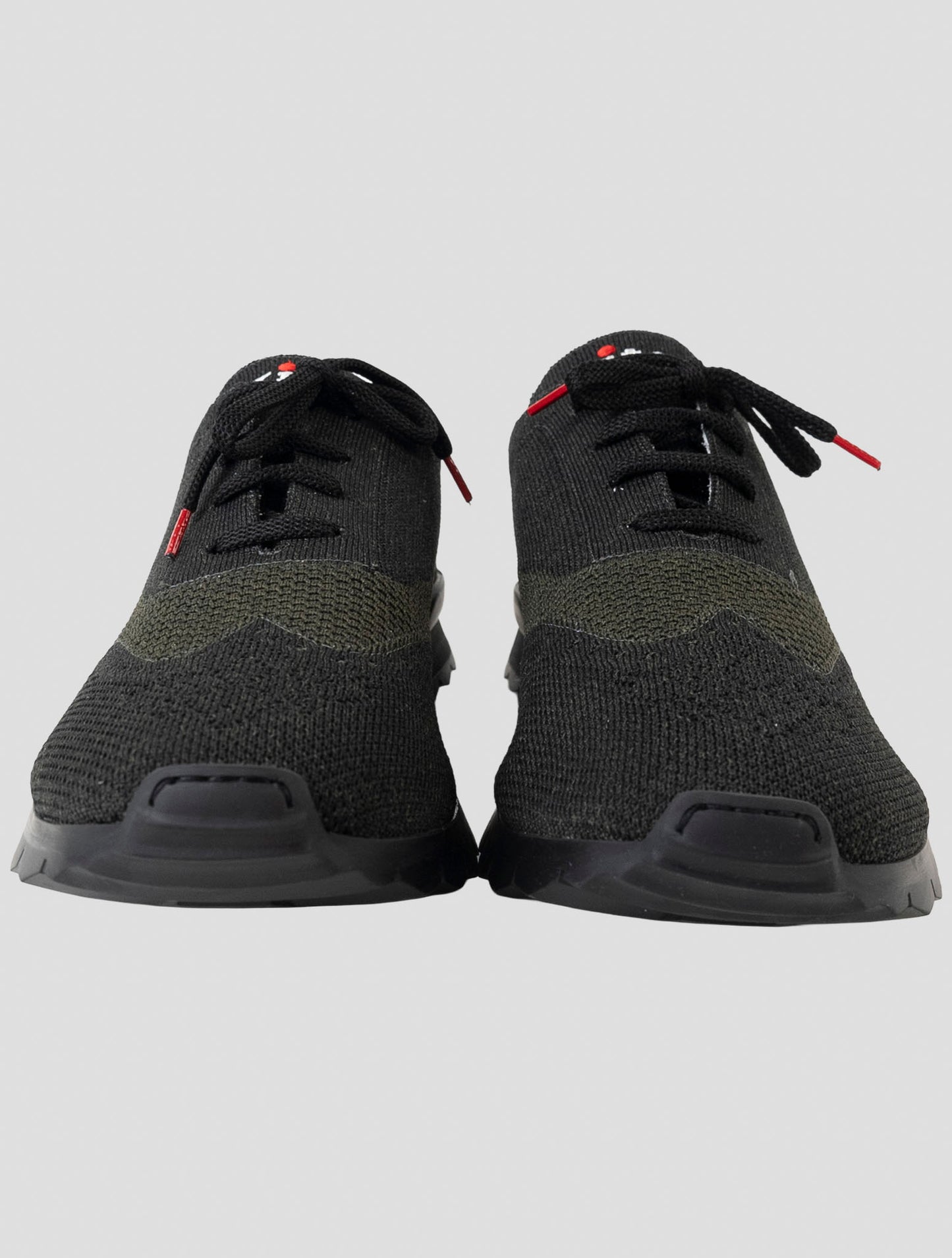 Kiton Dark green Cotton Ea Sneakers