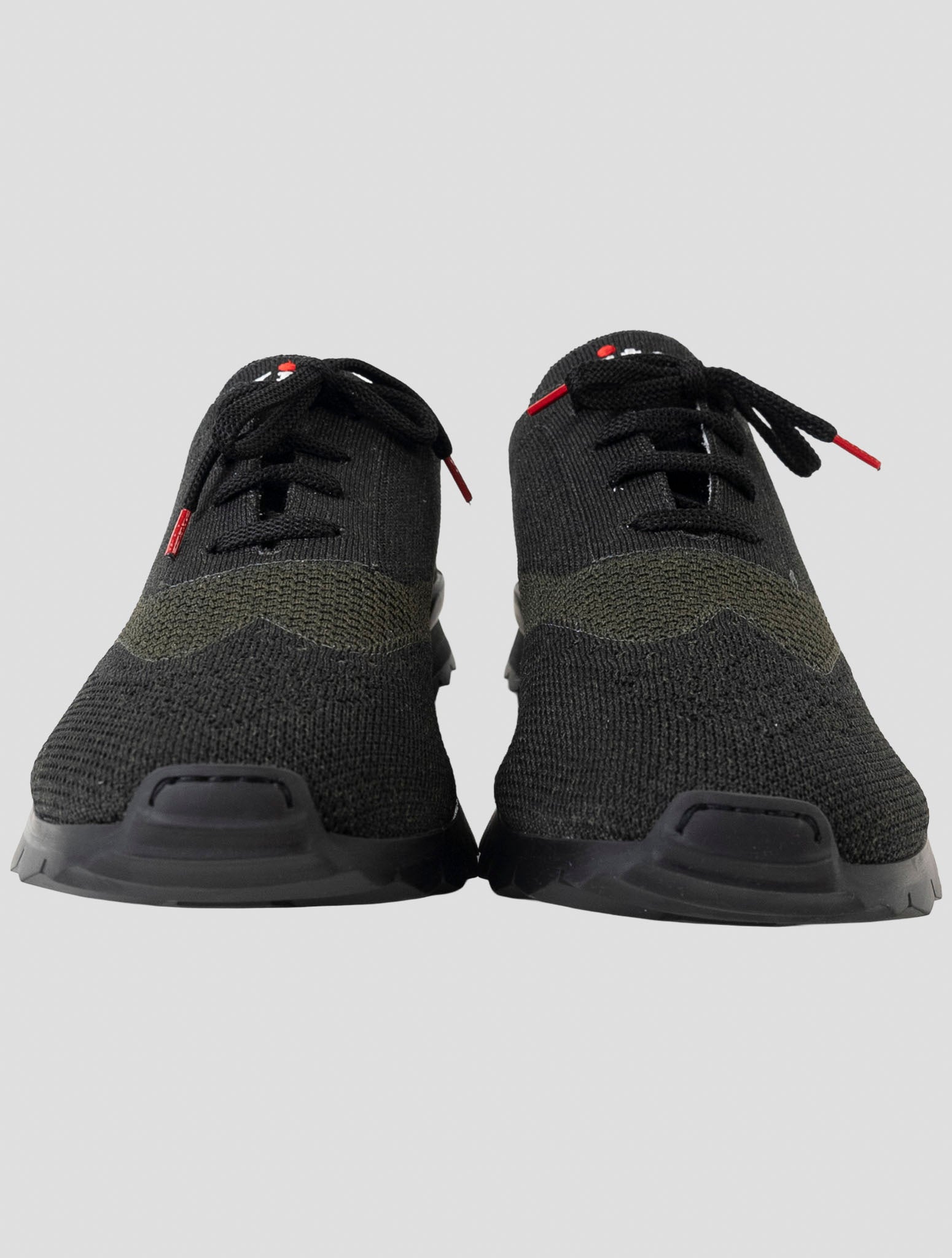 Kiton Dark green Cotton Ea Sneakers