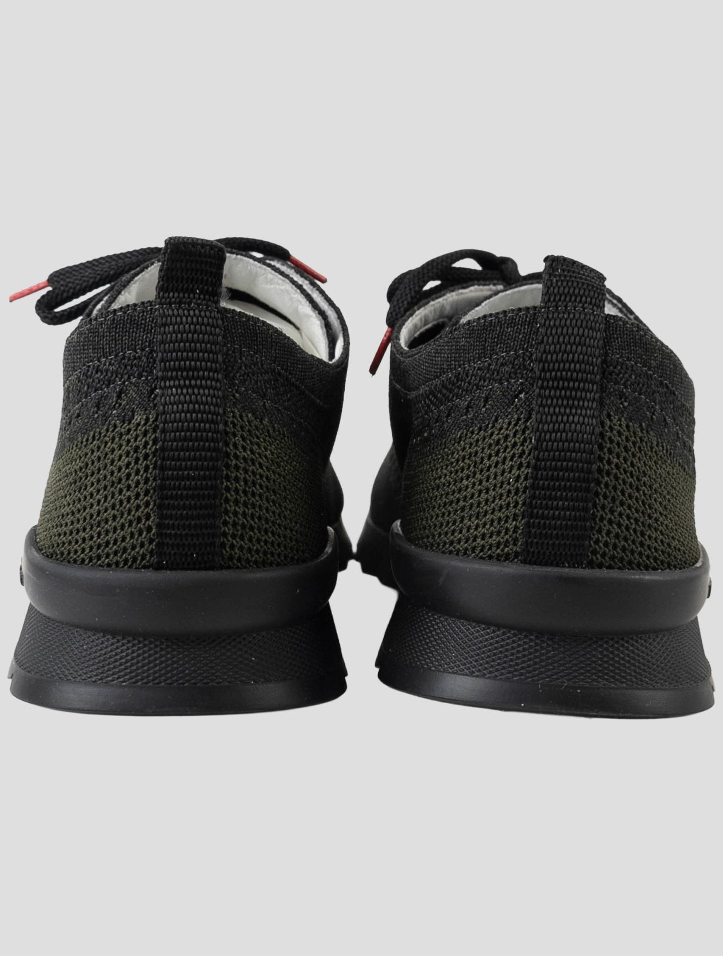 Kiton Dark green Cotton Ea Sneakers