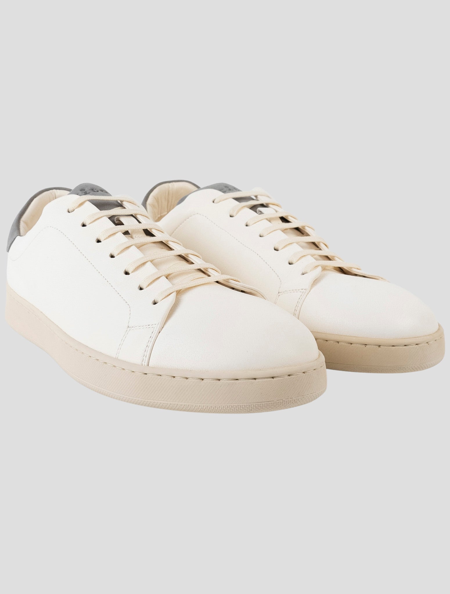Kiton White Leather  Sneakers