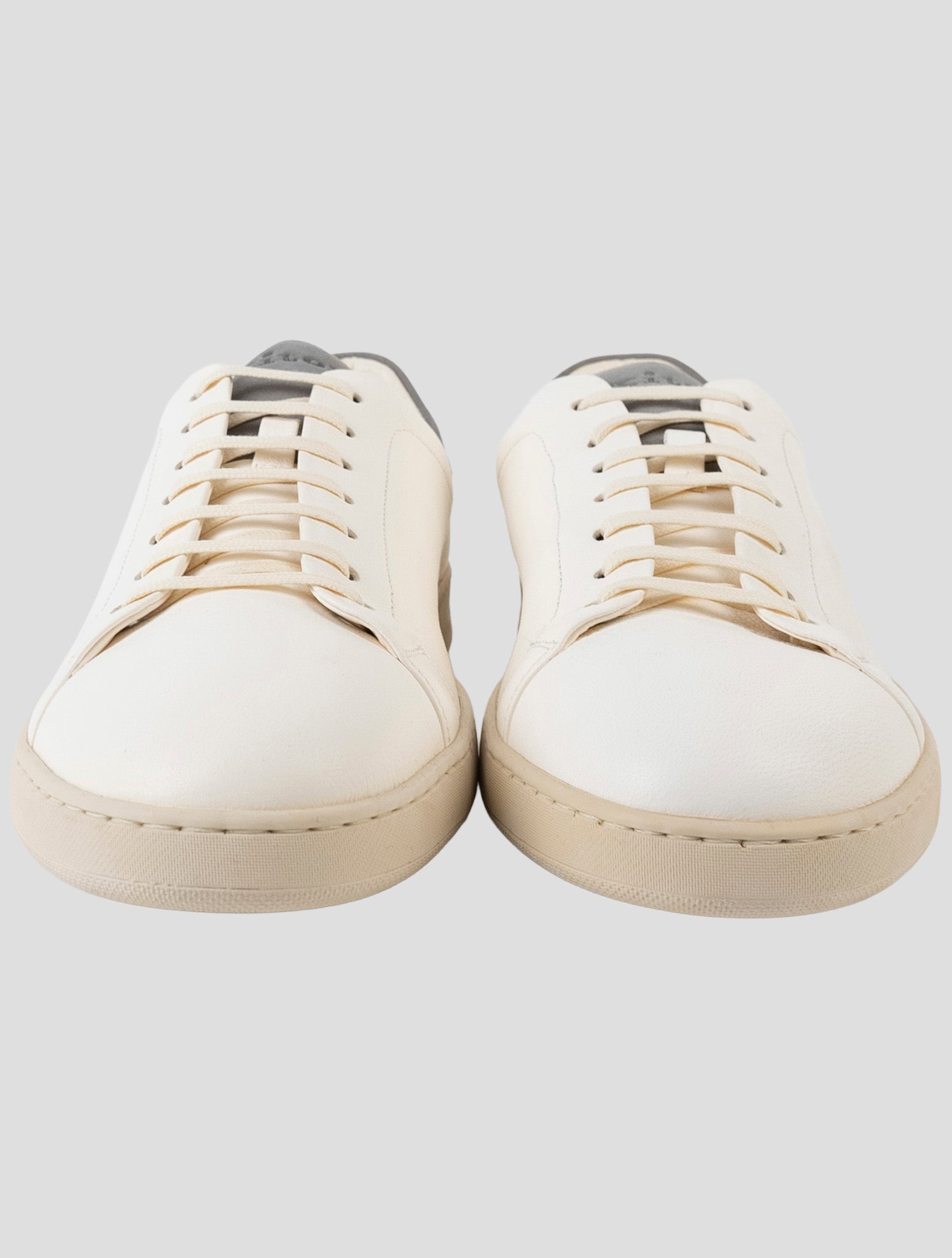 Kiton White Leather  Sneakers