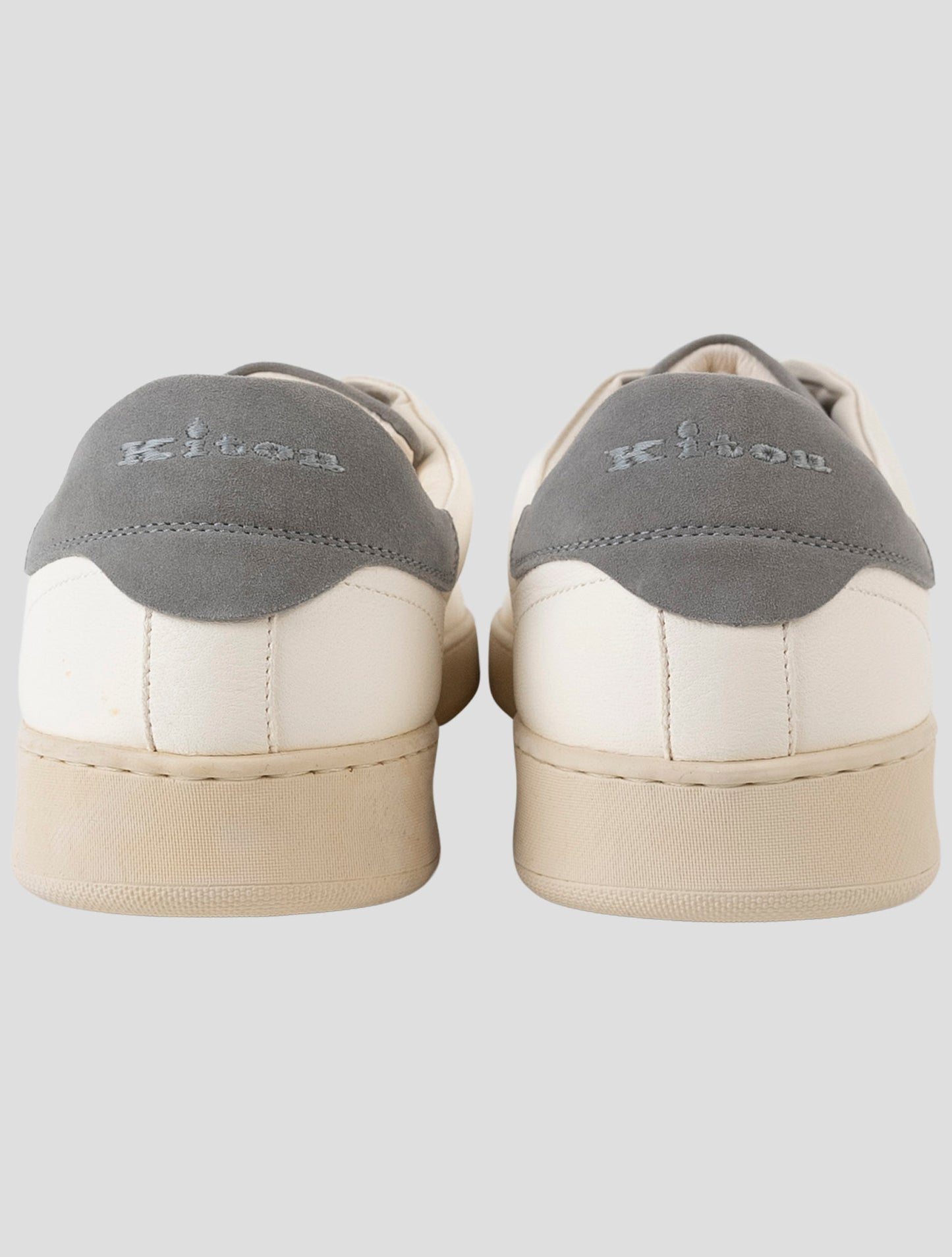 Kiton White Leather  Sneakers