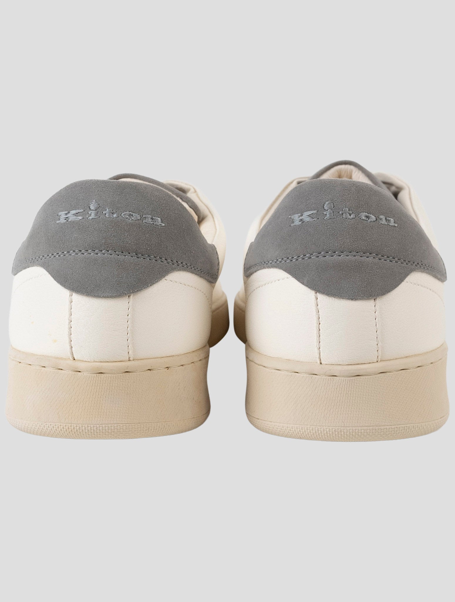 Kiton White Leather  Sneakers