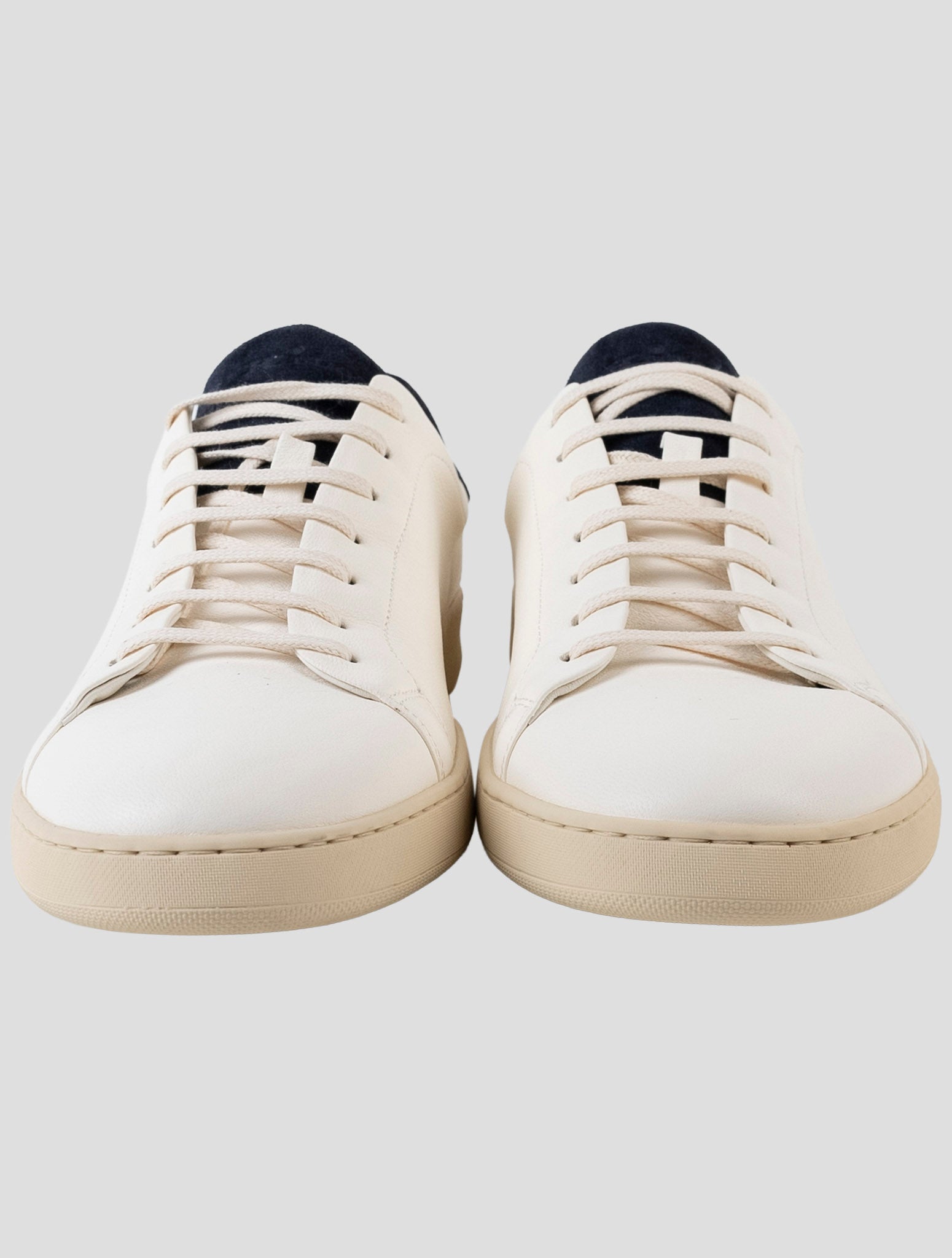 Kiton White Leather  Sneakers
