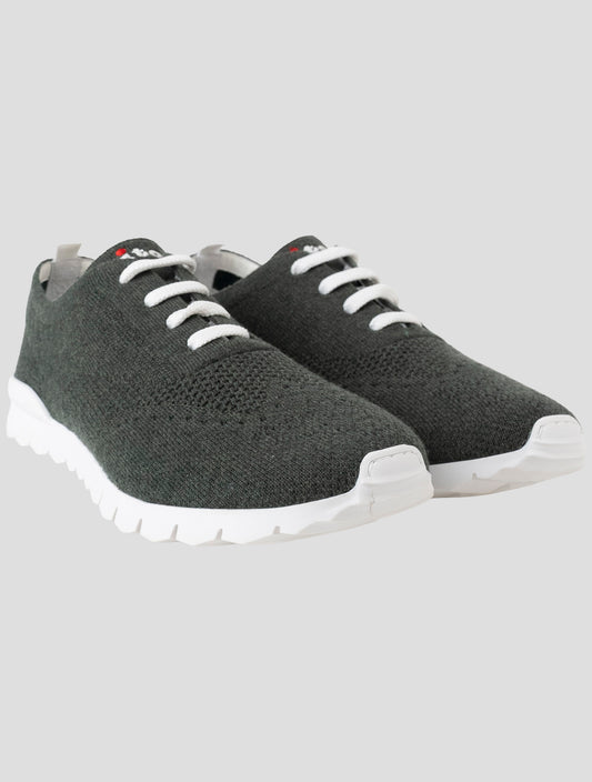 Kiton Green Cashmere Sneakers