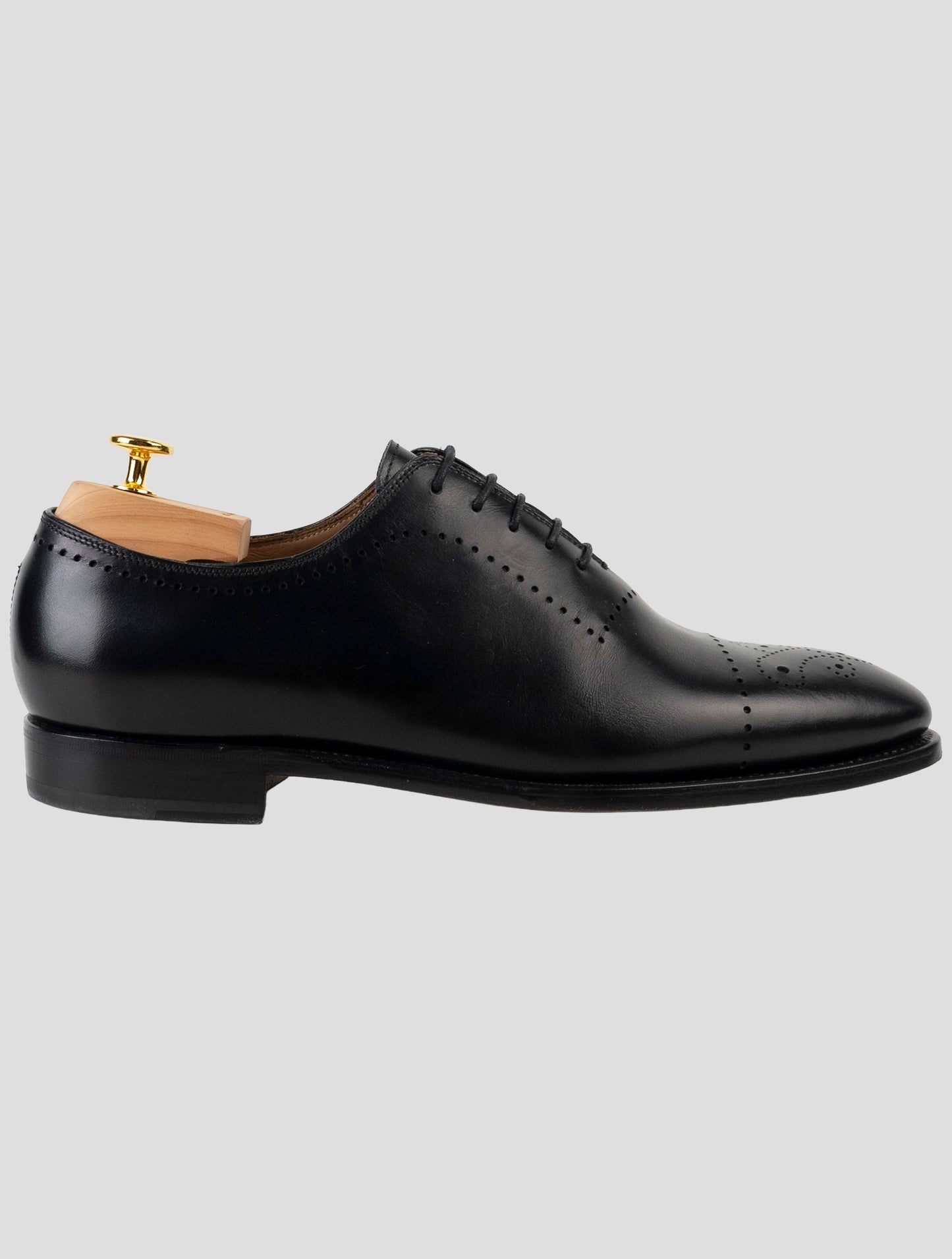 Kiton Black Leather Dress Shoes