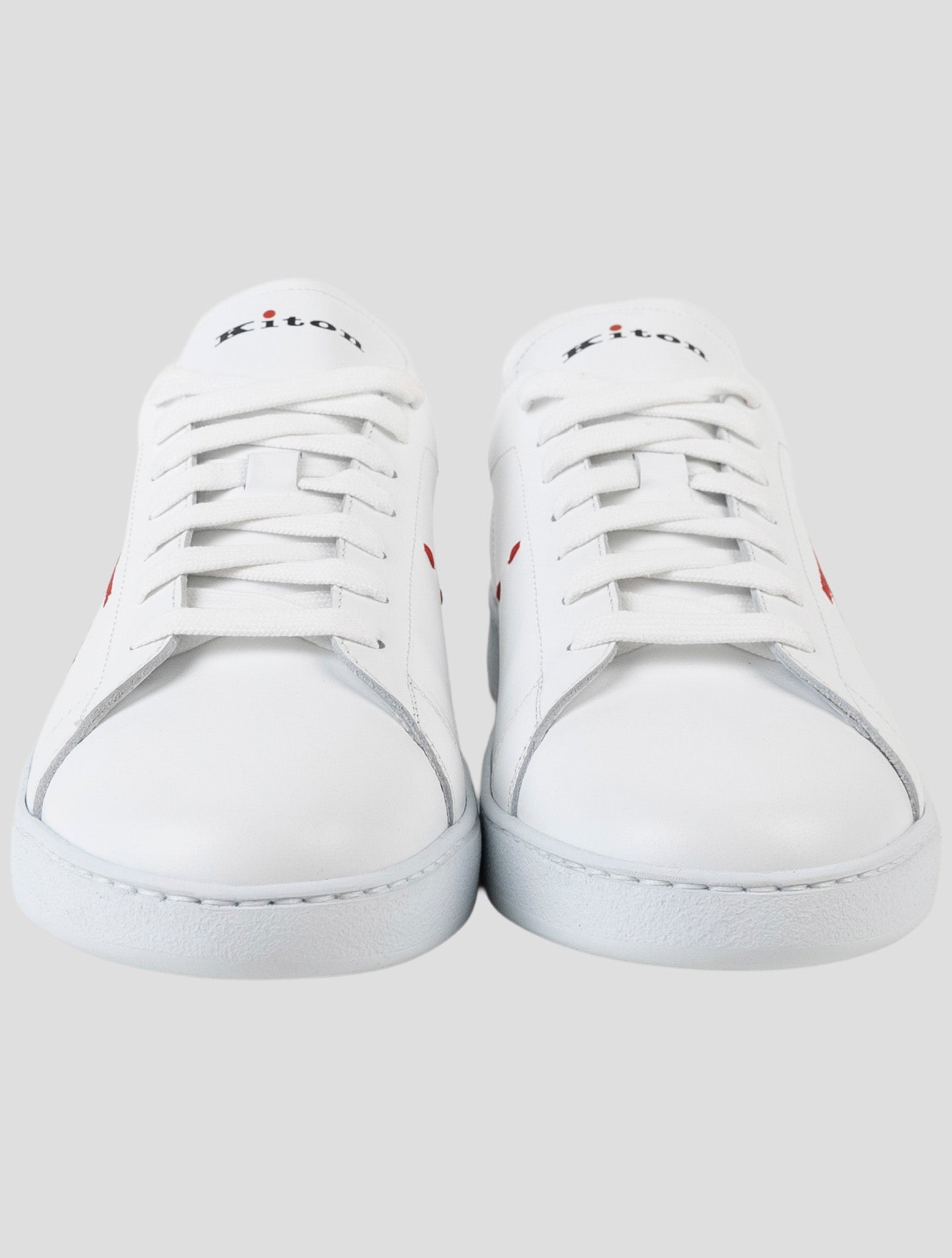 Kiton White Leather Sneakers
