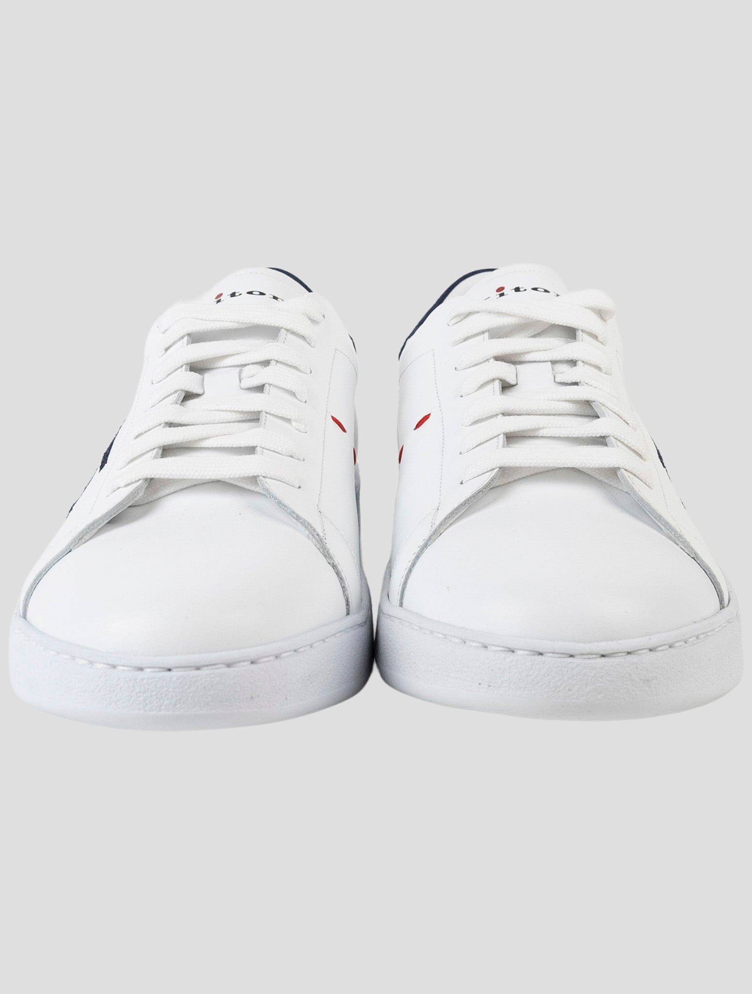 Kiton White Leather Sneakers