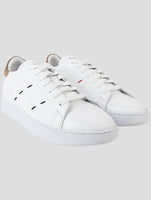 Kiton White Leather Sneakers
