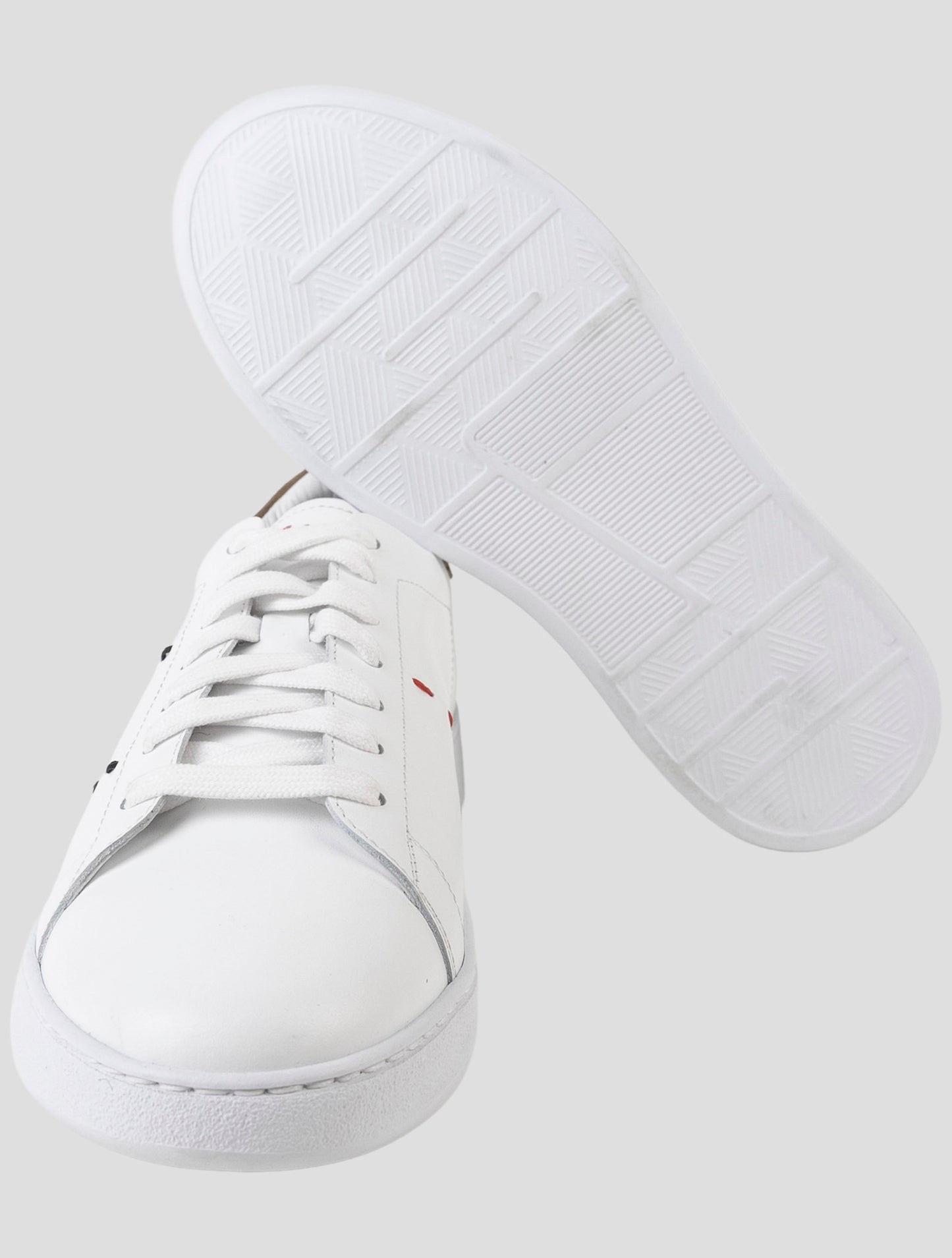 Kiton White Leather Sneakers