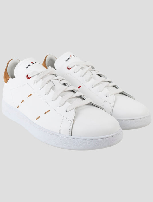 Kiton White Leather Sneakers