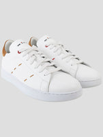 Kiton White Leather Sneakers