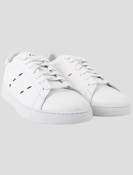 Kiton White Leather Sneakers