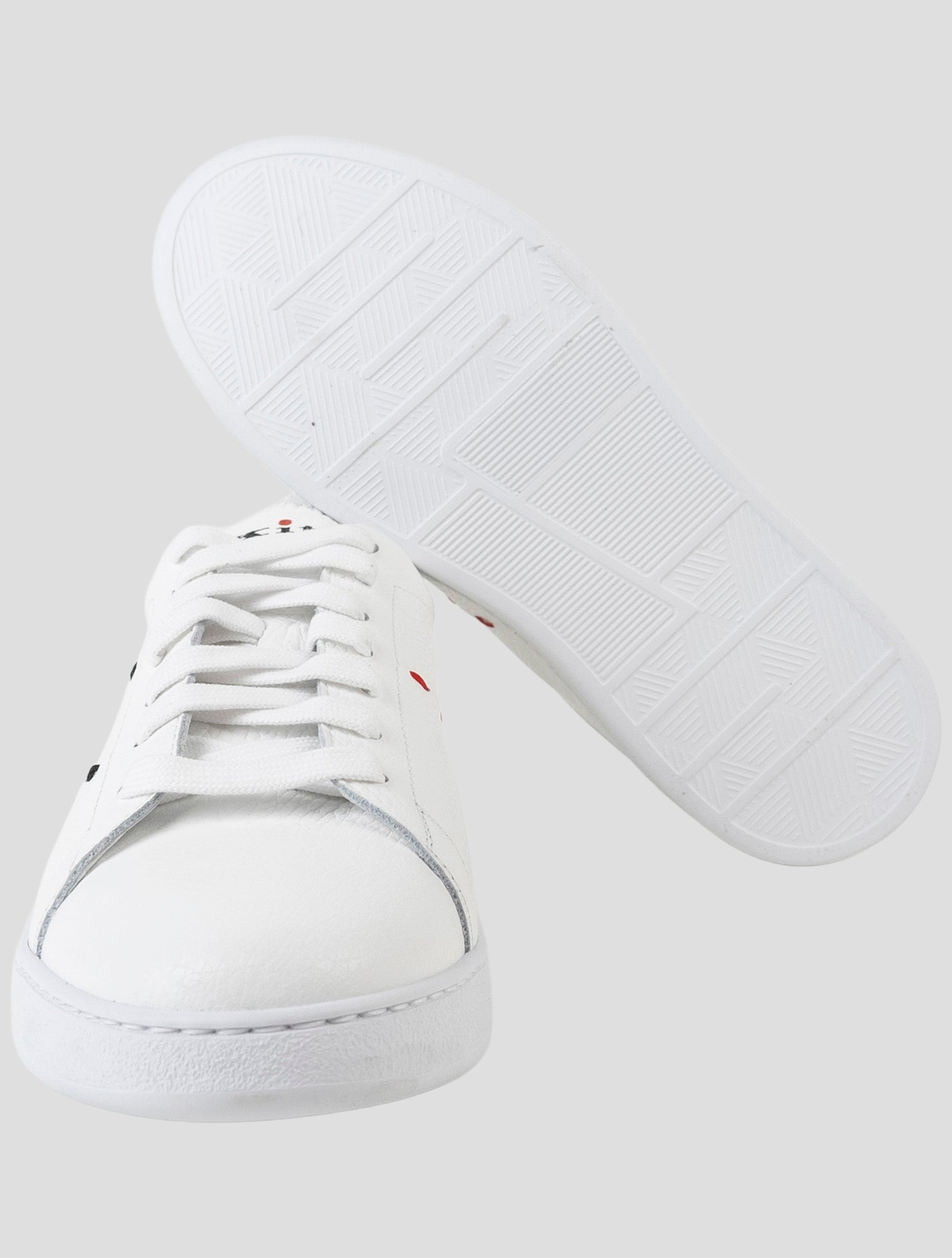 Kiton White Leather Sneakers