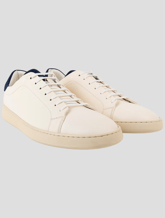 Kiton White Leather Sneakers