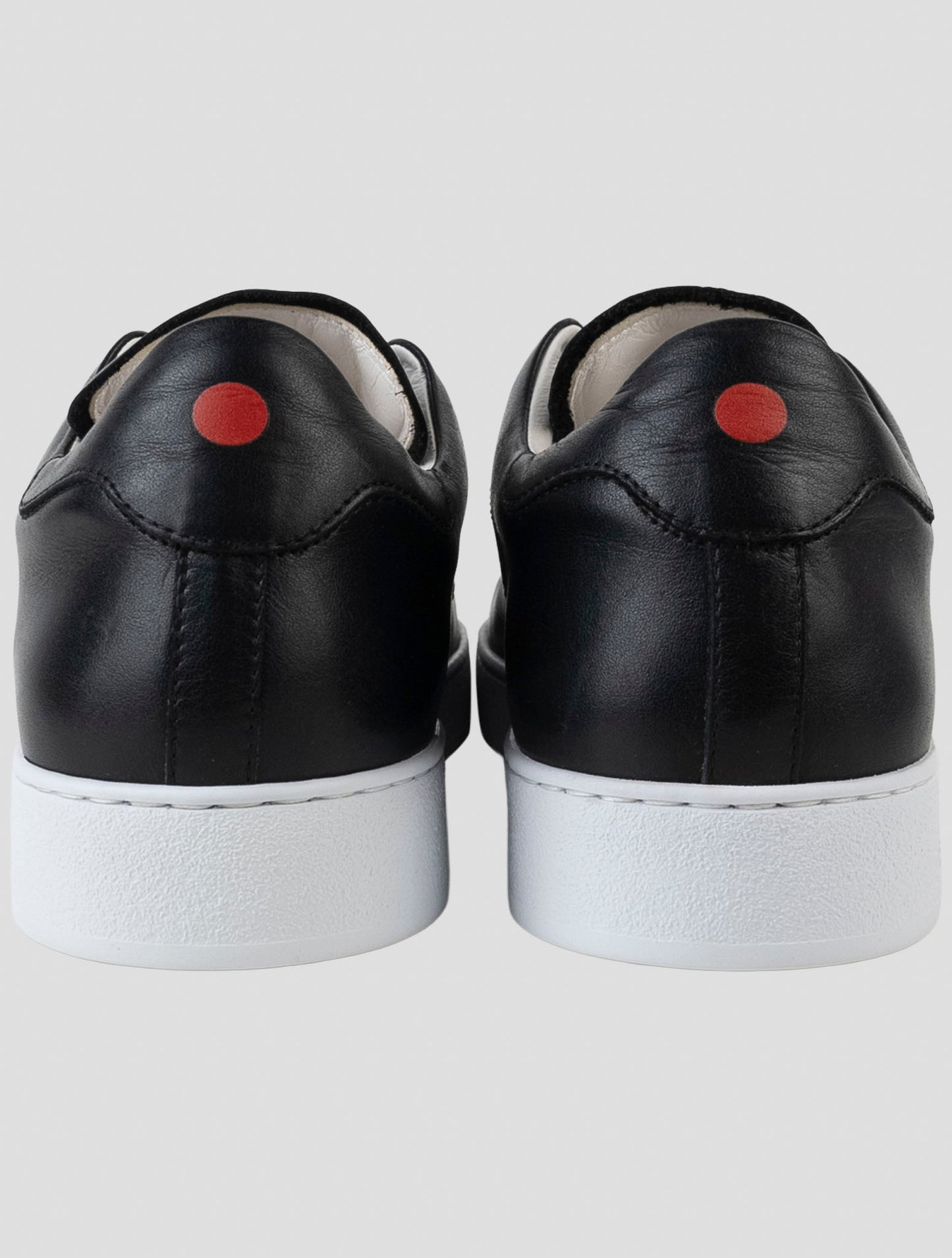 Kiton Black Leather Sneakers