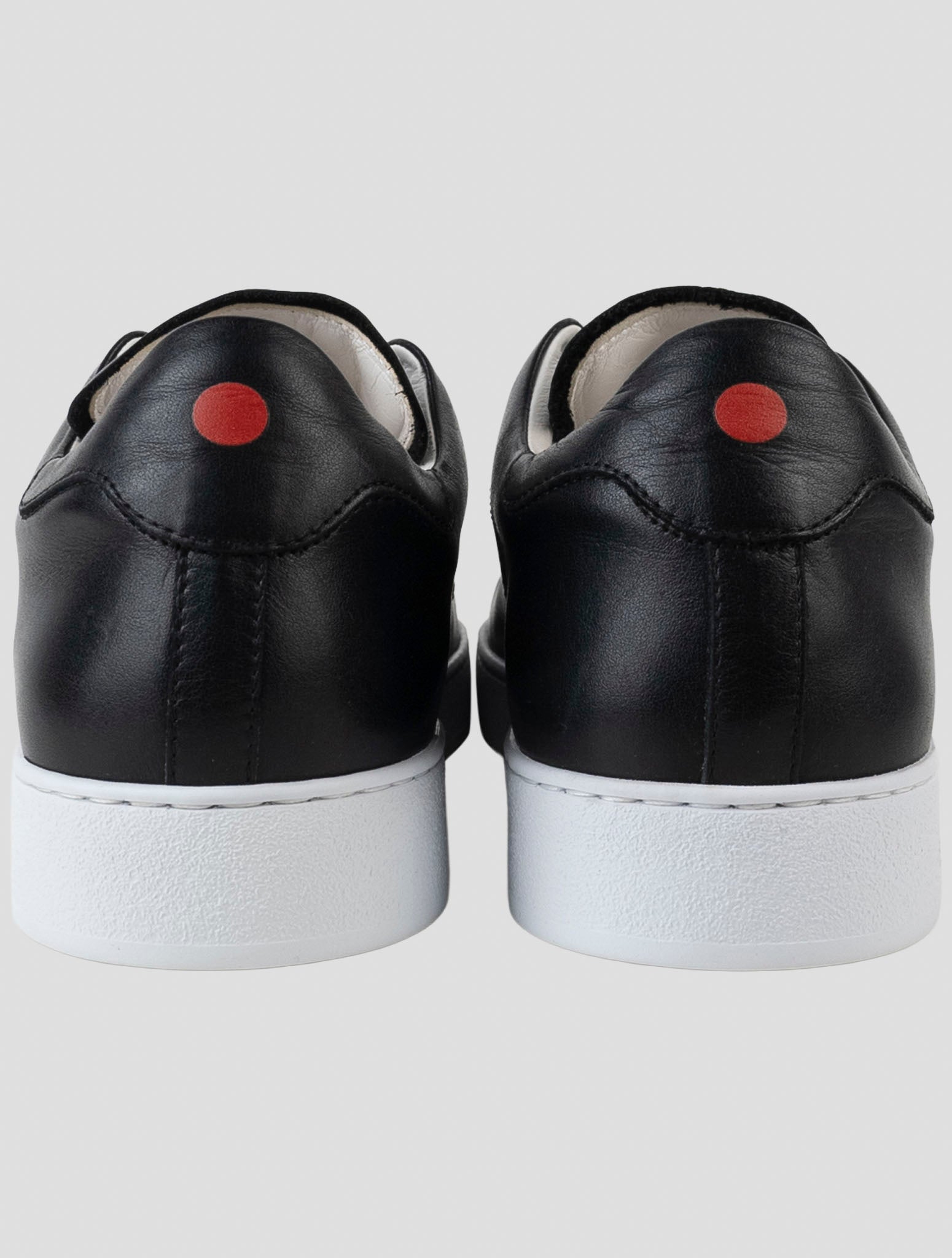 Kiton Black Leather Sneakers