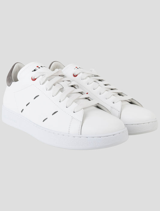 Kiton White Leather Sneakers