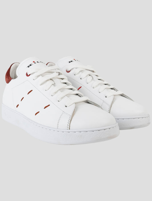 Kiton White Leather Sneakers