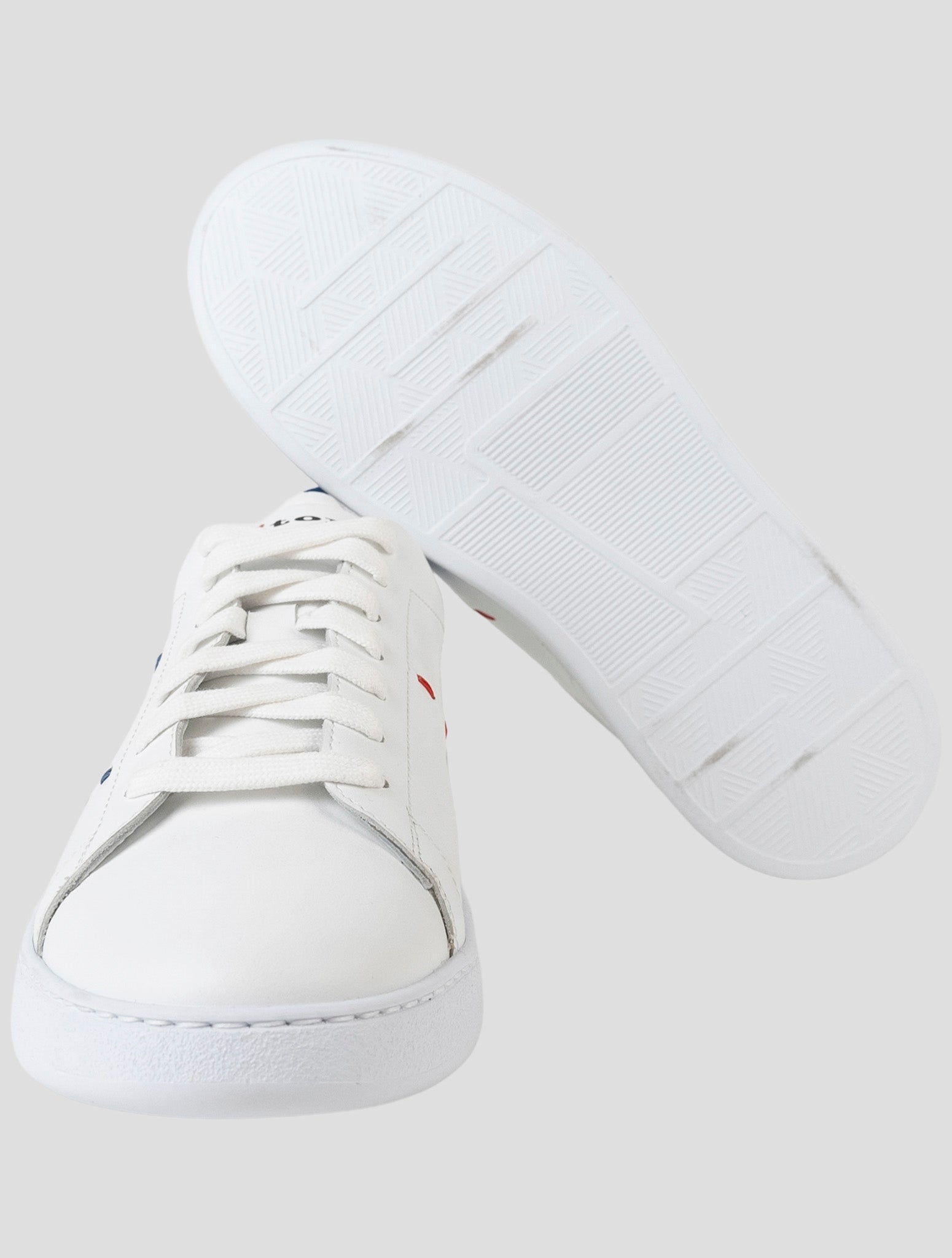 Kiton White Leather Sneakers