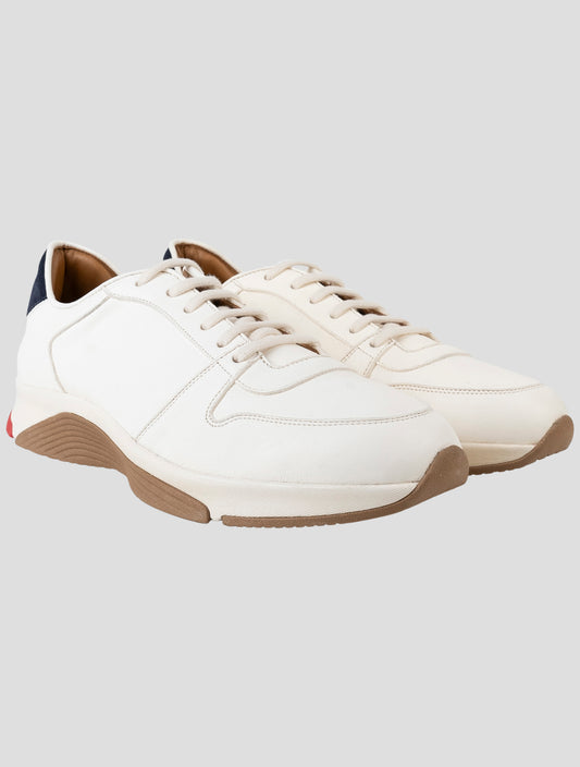 Kiton White Leather Sneakers