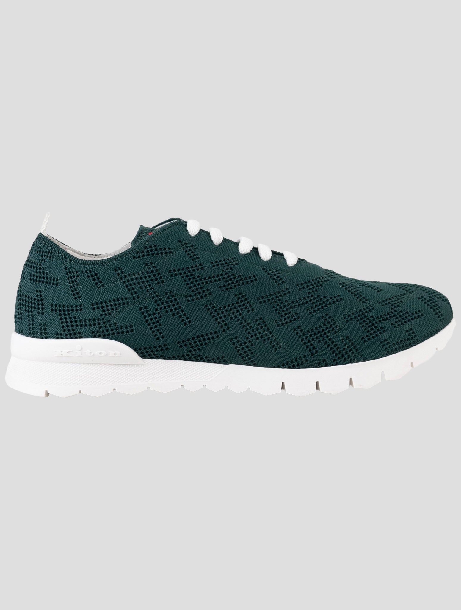 Kiton Green Cotton Ea Sneakers