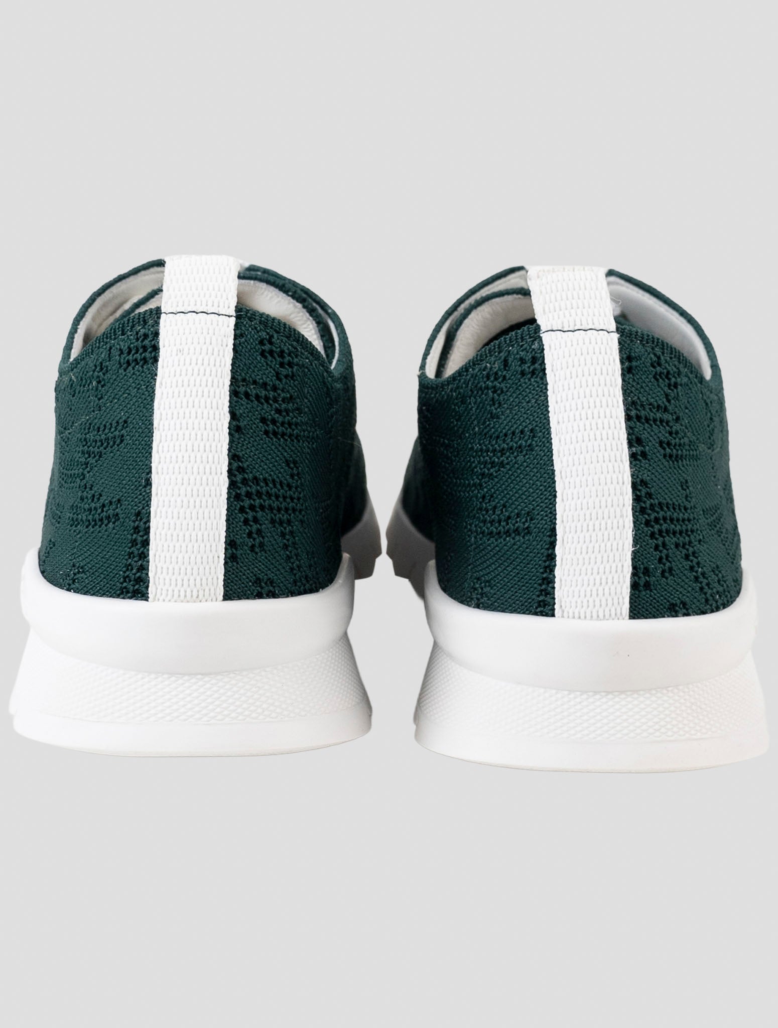 Kiton Green Cotton Ea Sneakers