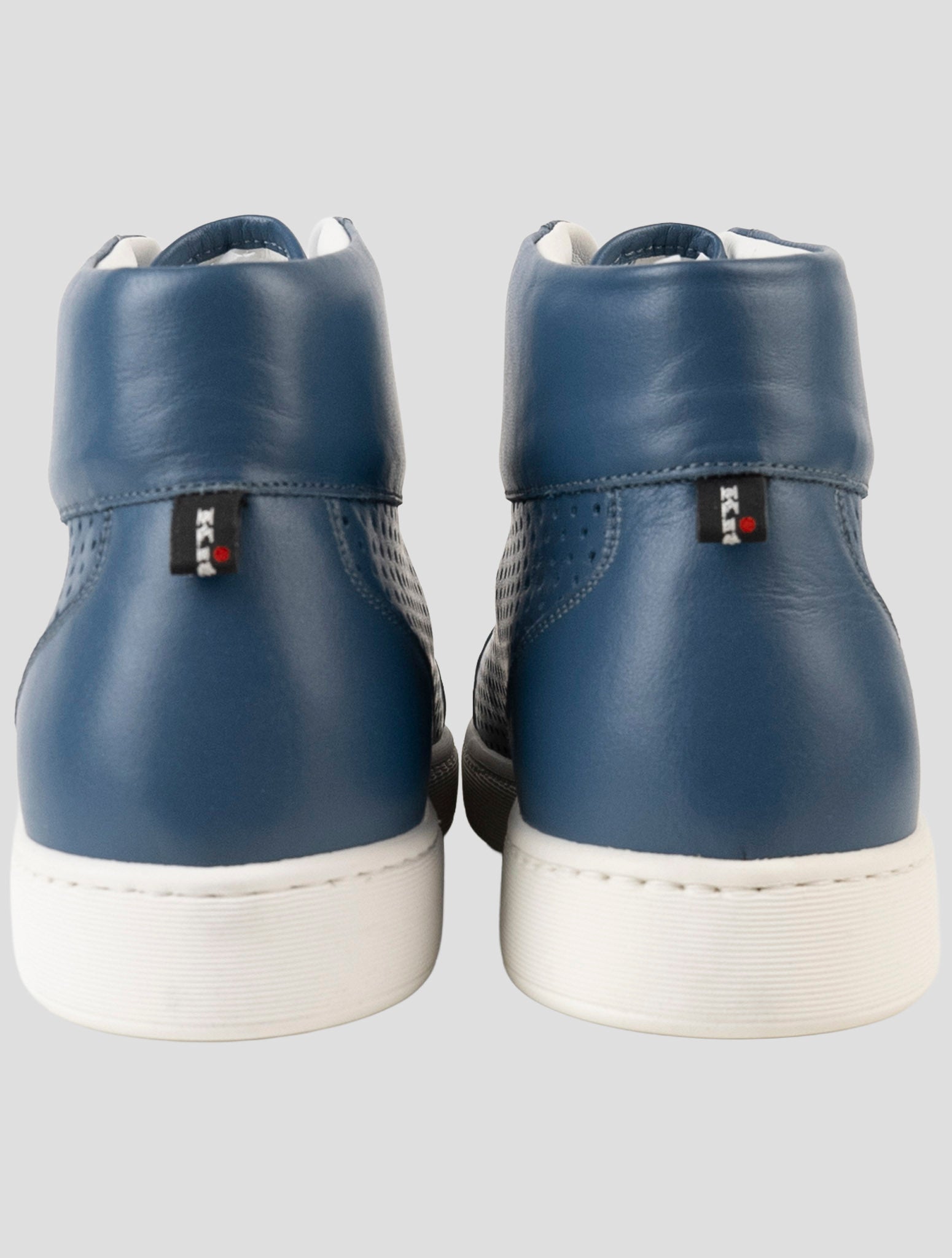 Kiton Blue Leather Sneakers