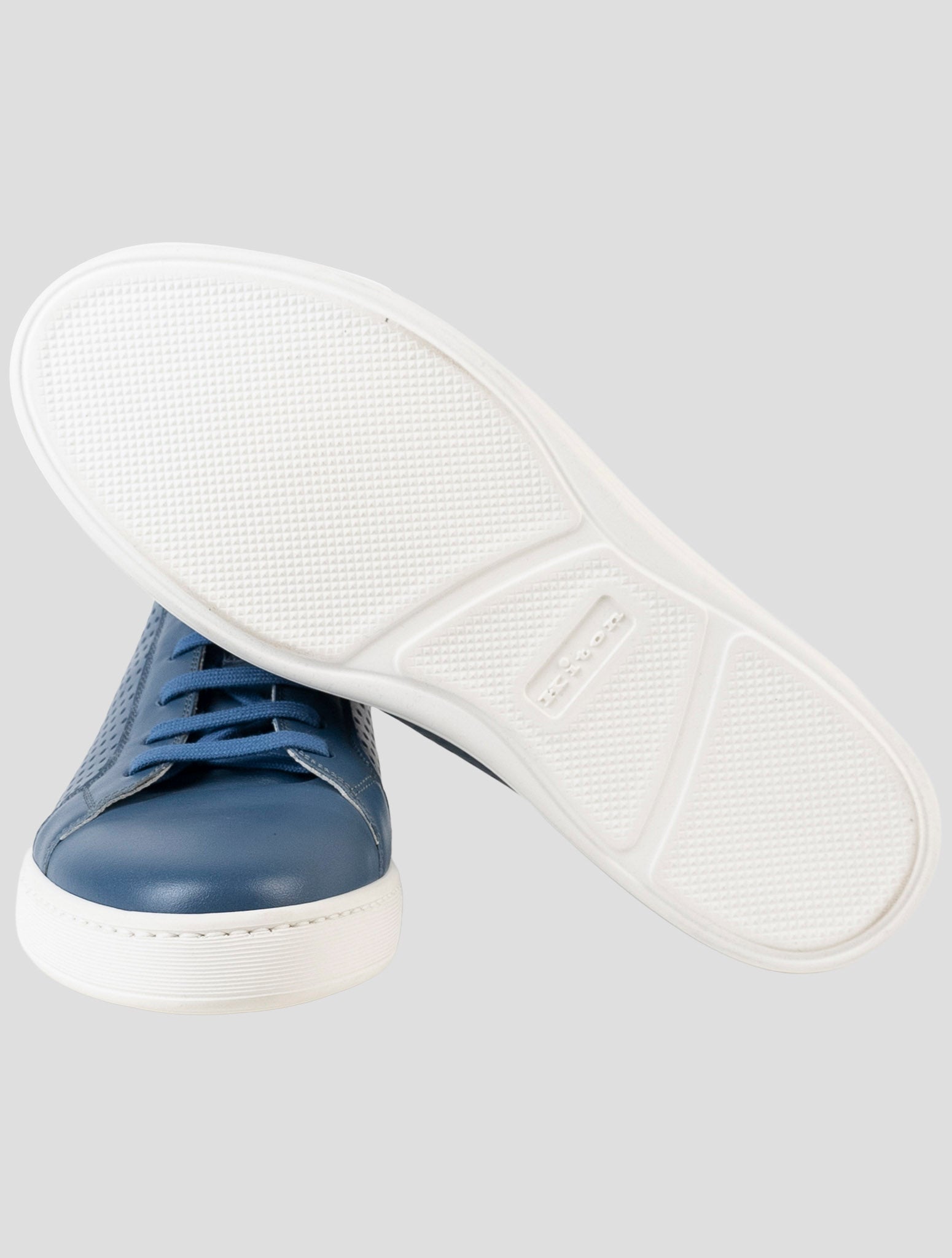 Kiton Blue Leather Sneakers