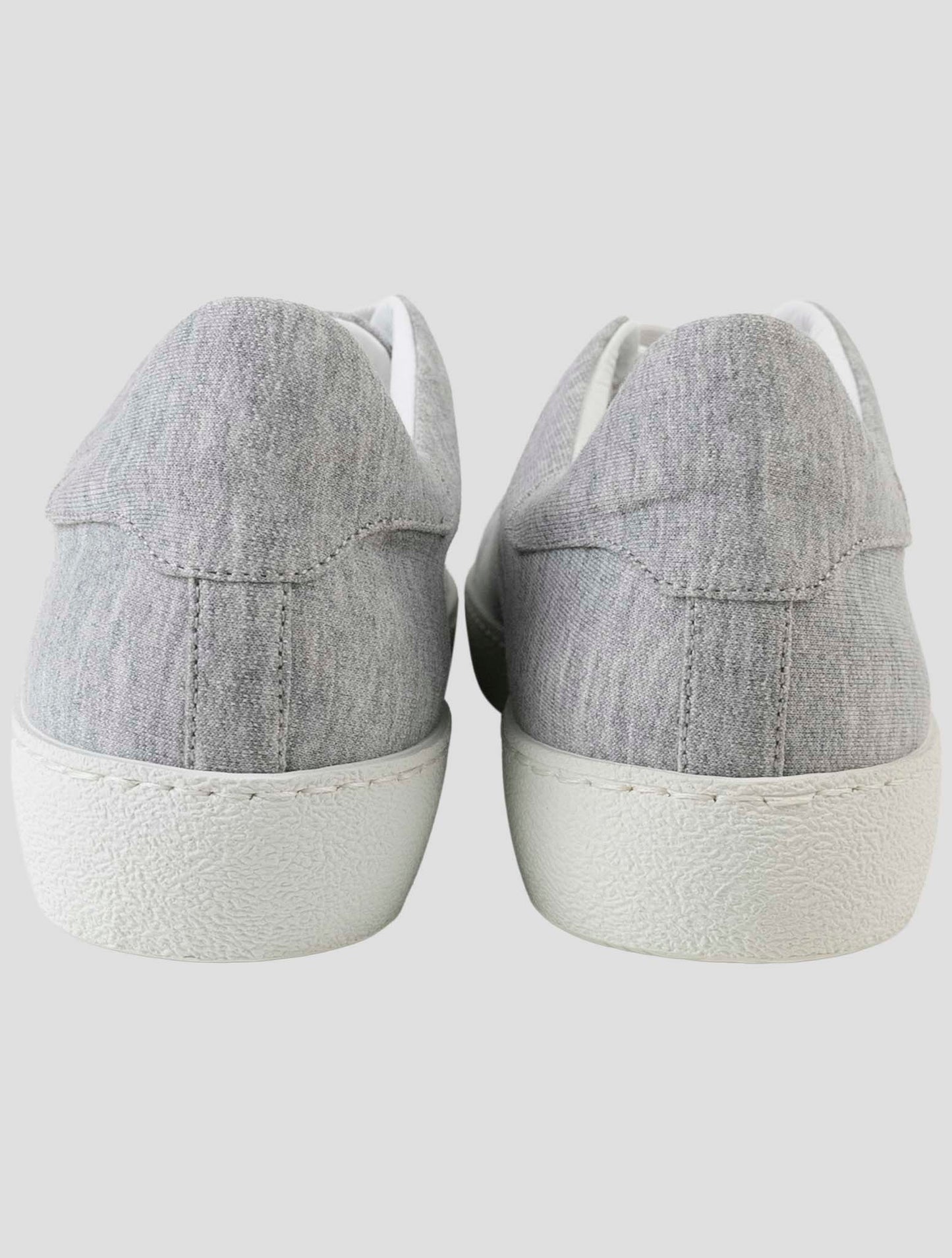 Kiton Gray Cotton Pl Sneakers
