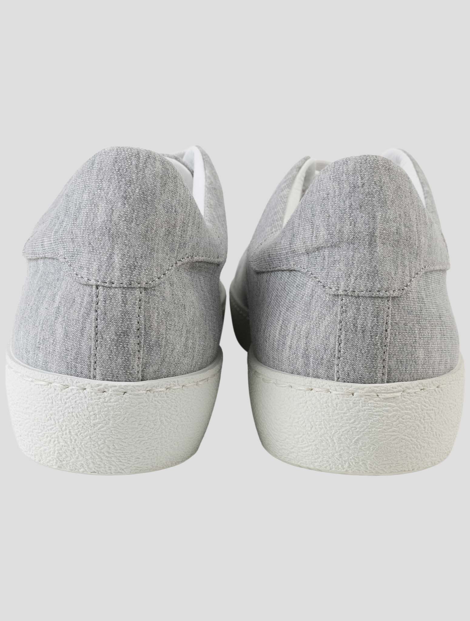 Kiton Gray Cotton Pl Sneakers