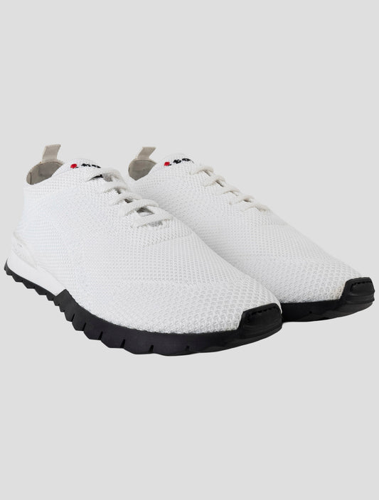 Kiton White Cotton Ea  Sneakers