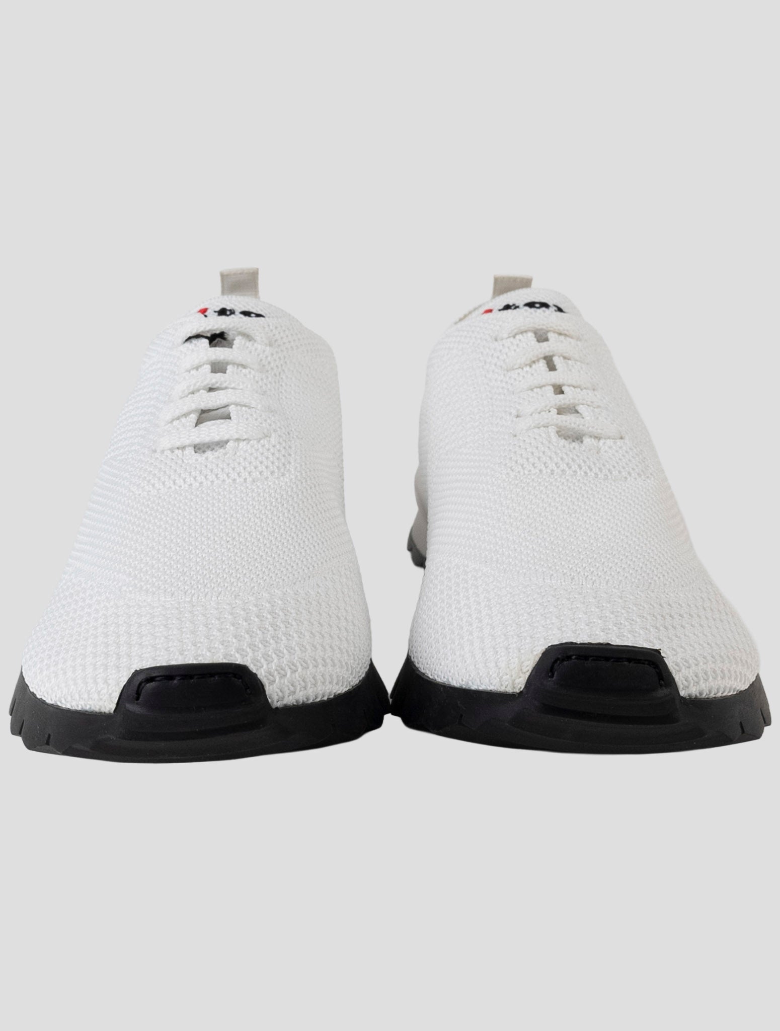 Kiton White Cotton Ea  Sneakers