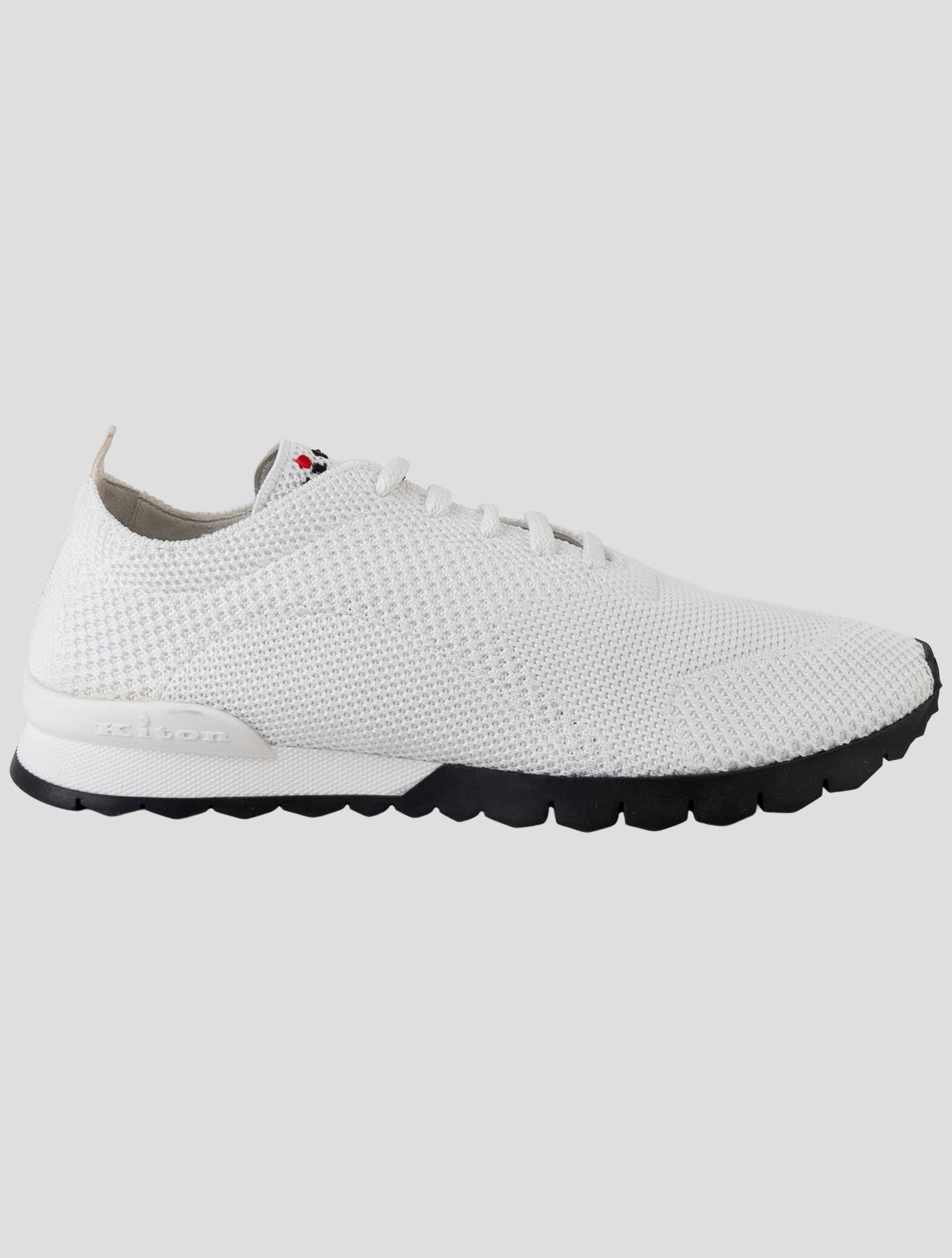 Kiton White Cotton Ea  Sneakers