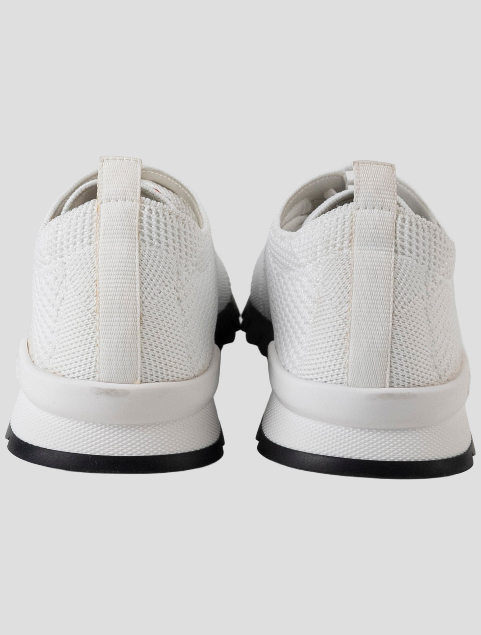 Kiton White Cotton Ea  Sneakers