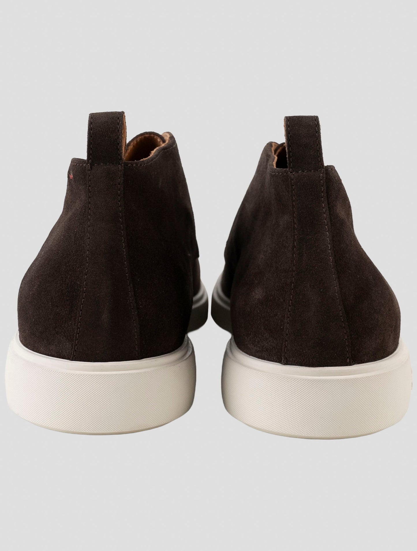 Kiton Brown Leather Suede Sneakers
