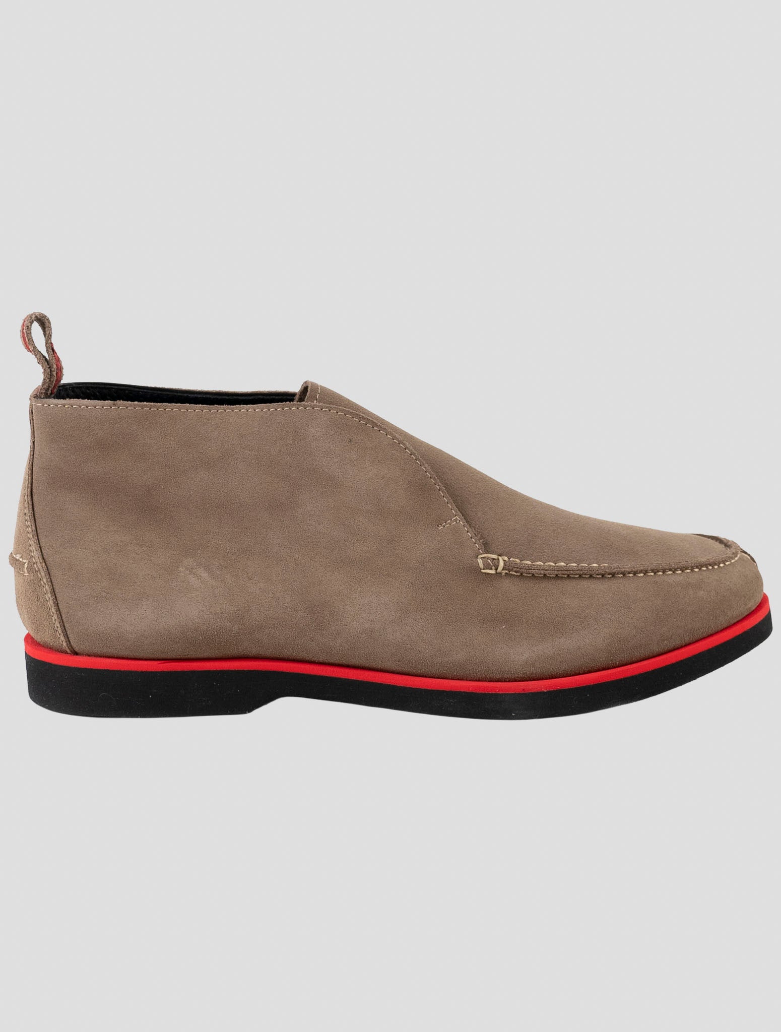 Kiton Brown Leather Suede Sneakers