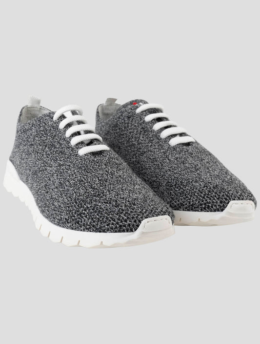 Kiton Gray Cashmere Sneakers