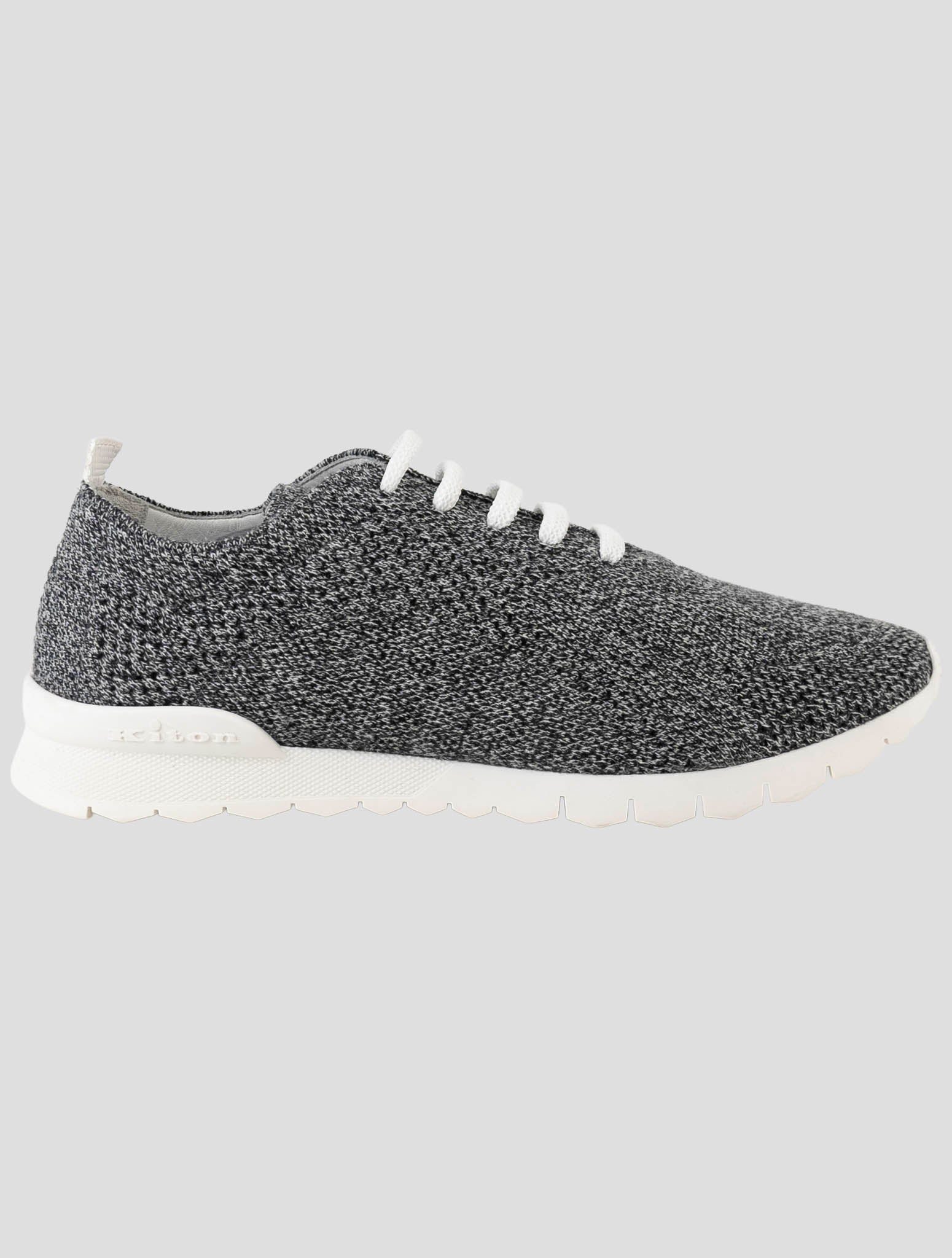 Kiton Gray Cashmere Sneakers