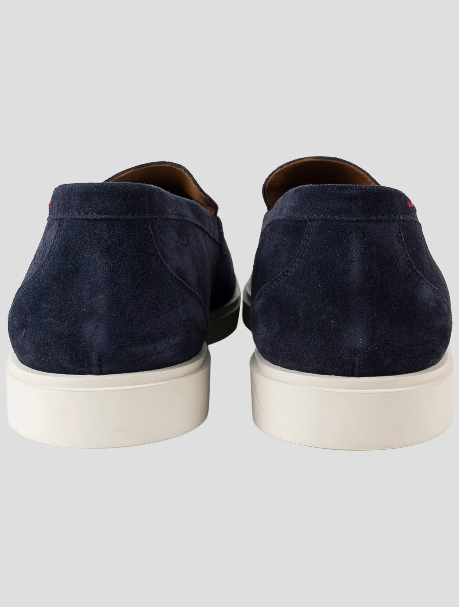 Kiton Blue Leather Suede Sneakers