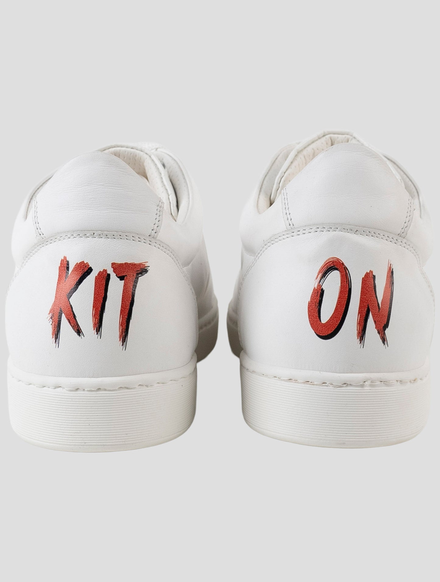 Kiton White Leather Crocodile Leather Suede Sneakers