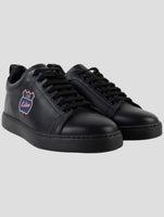 Kiton beige Leather And Leather Crocodile Sneakers
