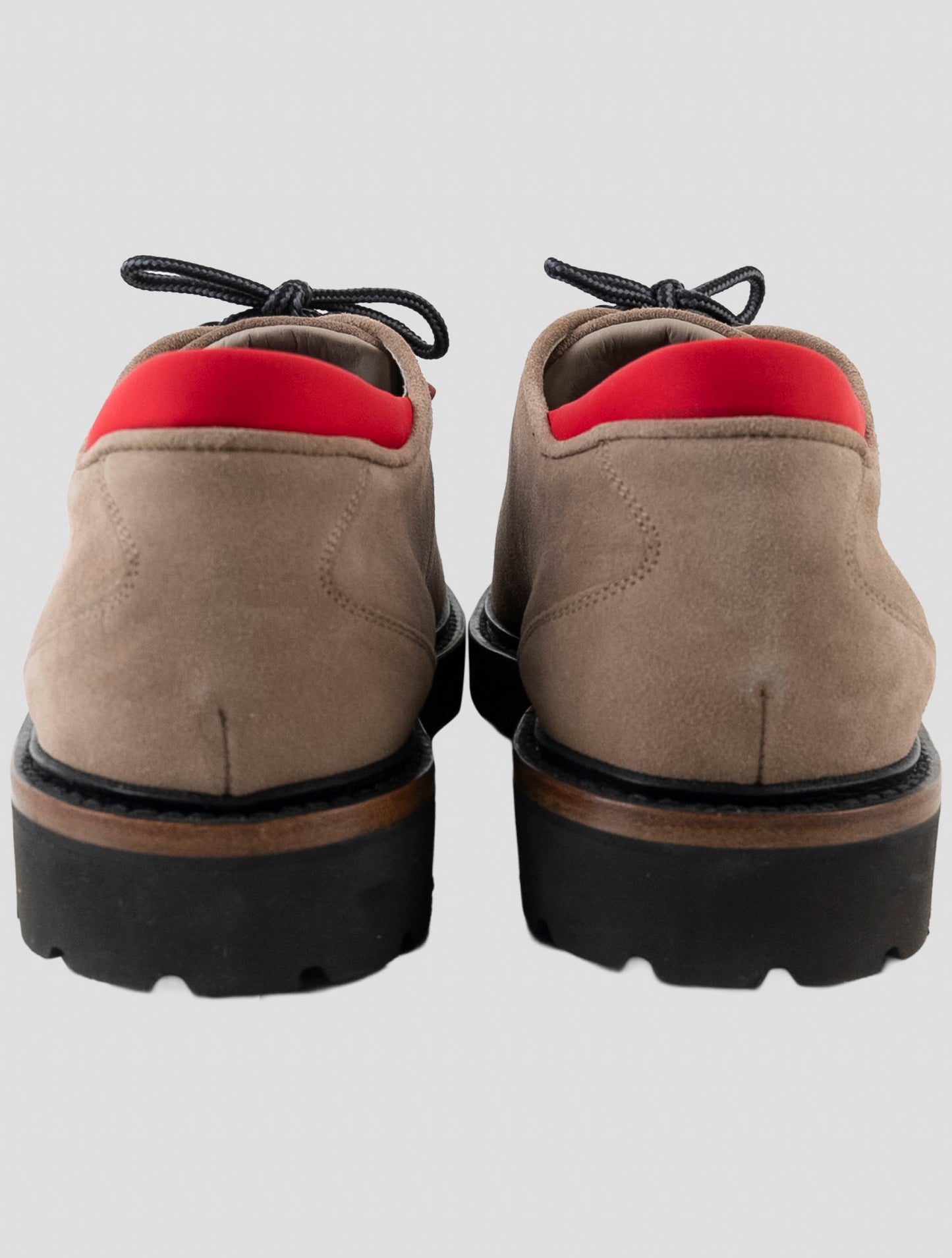 Kiton Beige Leather Suede Sneakers