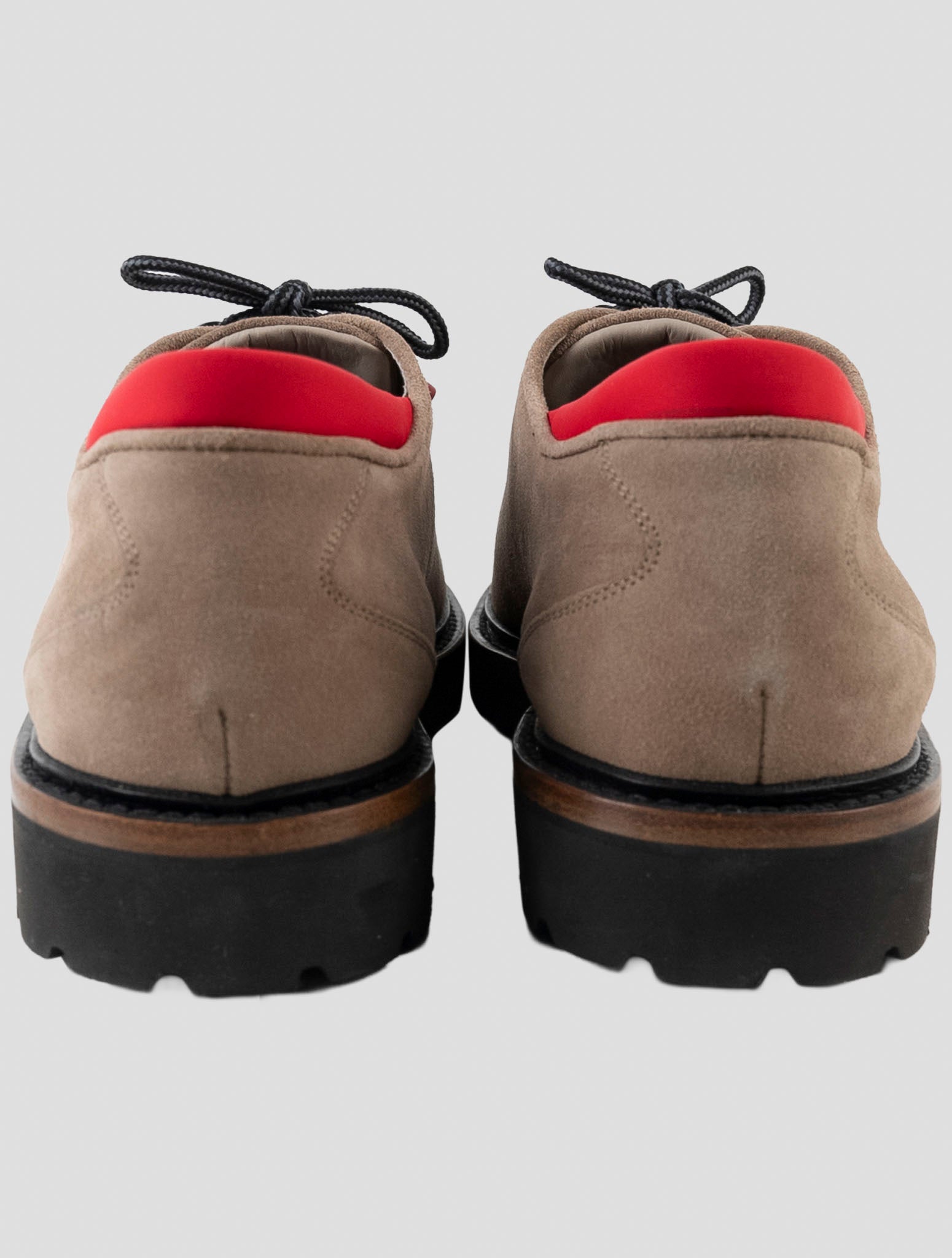 Kiton Beige Leather Suede Sneakers